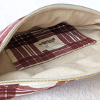 Sac banane à carreaux marrons