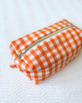 Trousse vichy orange