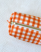 Trousse vichy orange