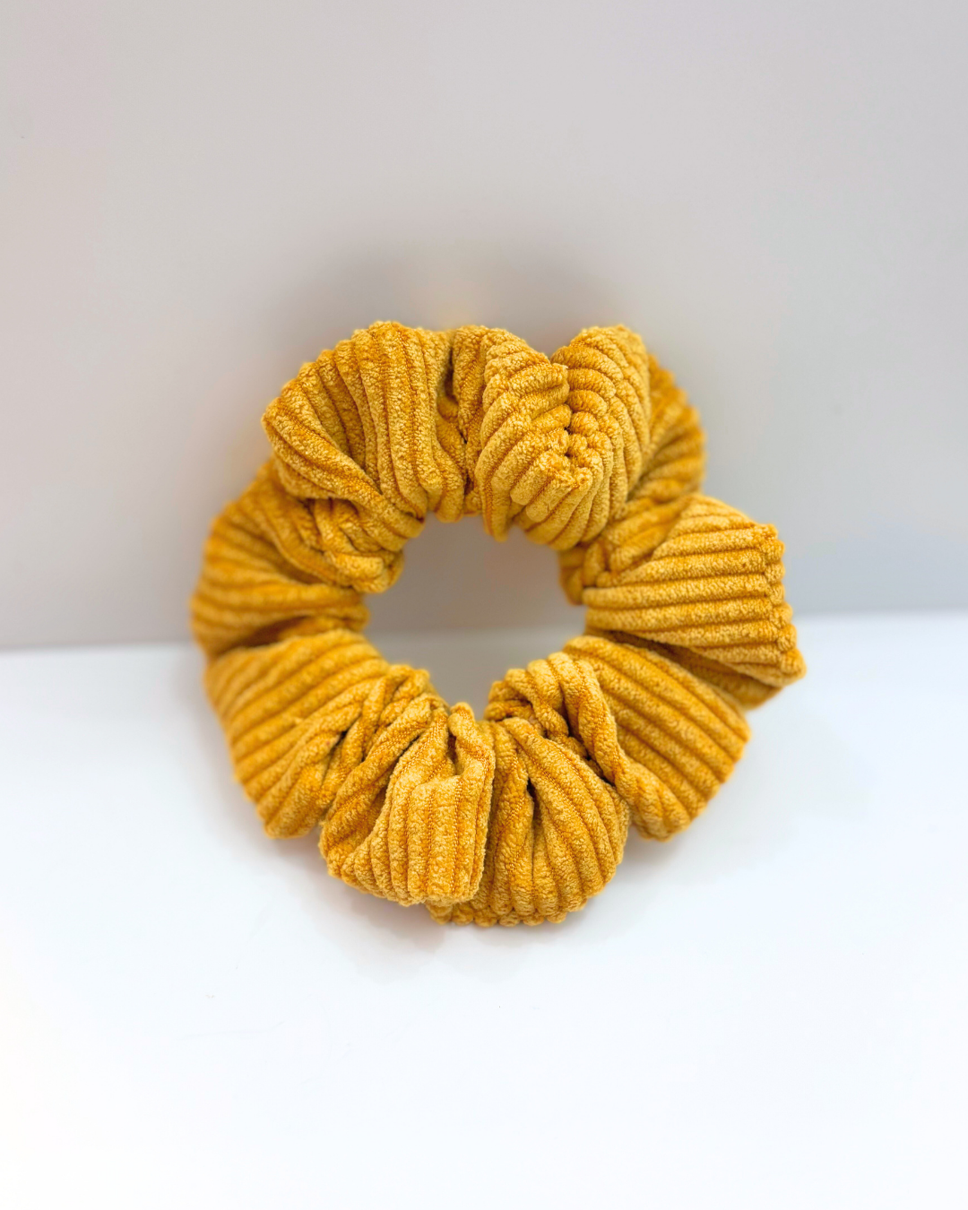 Chouchou en velours Jaune