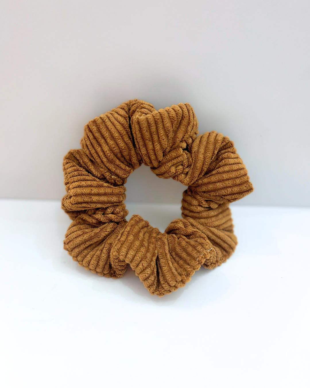 Chouchou en velours Marron