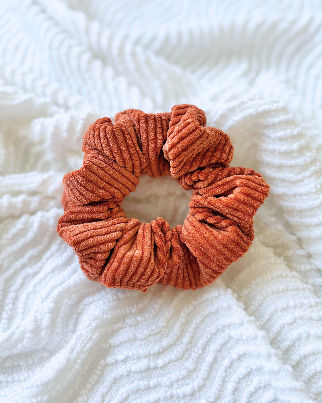 Chouchou en velours Orange