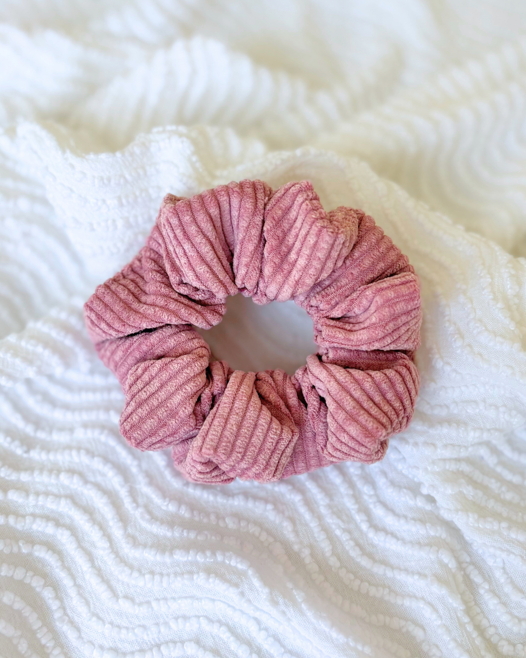 Chouchou en velours Rose