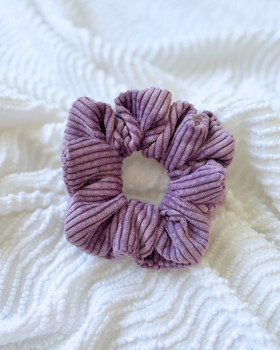 Chouchou en velours Violet