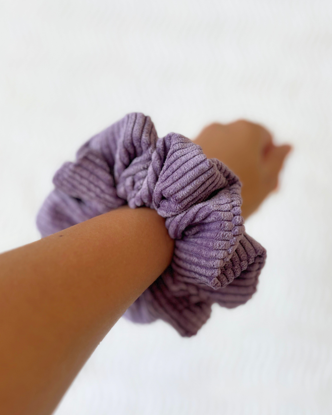 Chouchou en velours Violet