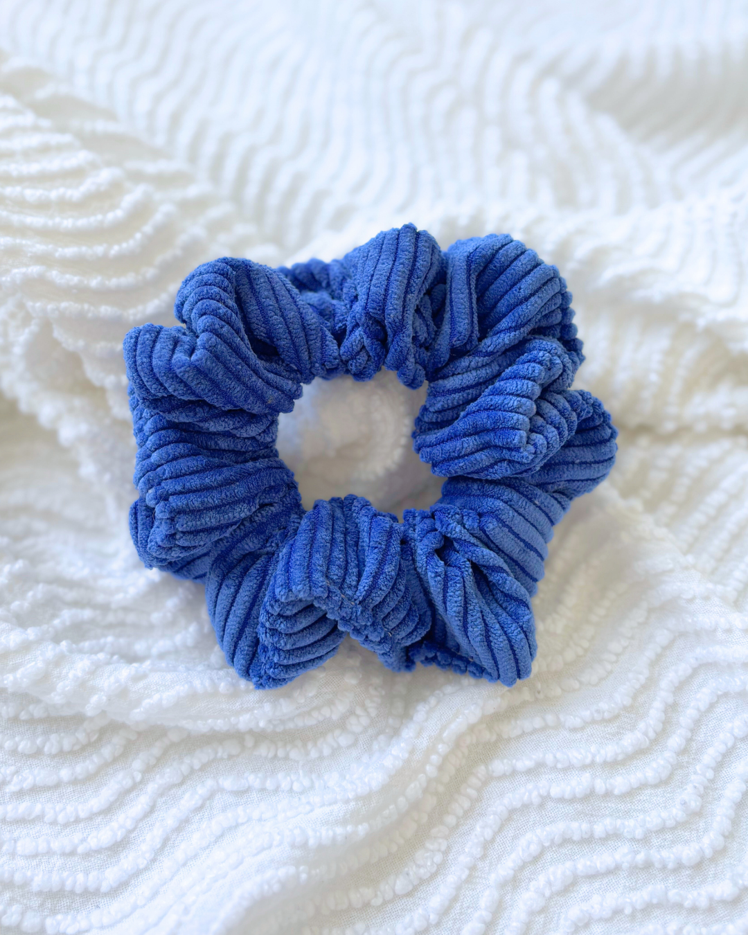 Chouchou en velours Bleu roi