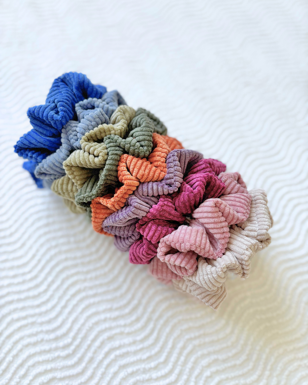 Chouchou en velours Rose