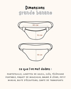 Sac banane vintage fleurs d'automne 70's