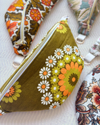 Sac banane vintage fleurs d'automne 70's