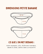 Mini sac banane personnalisé
