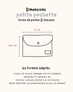 Petite pochette livre 70's rose & bleu