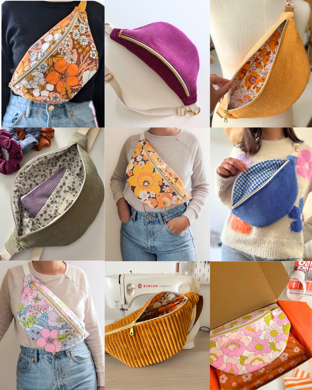 Grand sac banane personnalisé