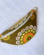 Sac banane vintage fleurs d'automne 70's