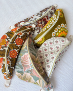 Sac banane vintage fleurs d'automne pastel